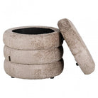 Adele Natural Pouffe by Richmond Interiors