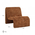 Kelly Lovely Cinnamon Lounge Chair by Richmond Interiors