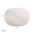 Jace Lovely Cream Pouffe by Richmond Interiors