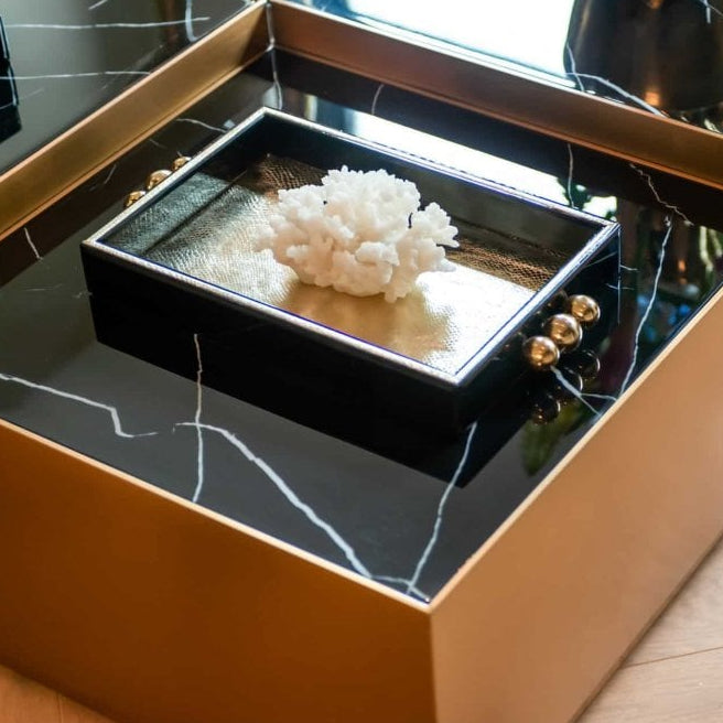 Liv Black Gold Tray by Richmond Interiors