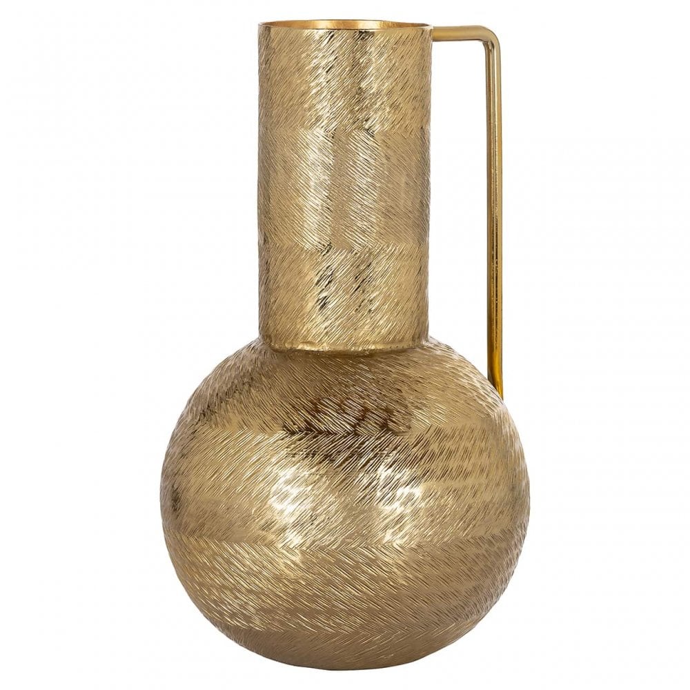 Small Gold Decorum Leia Gold Vase - Small – Decorum Interiors