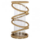 Jaden Large Brushed Gold Hurricane by Richmond Interiors