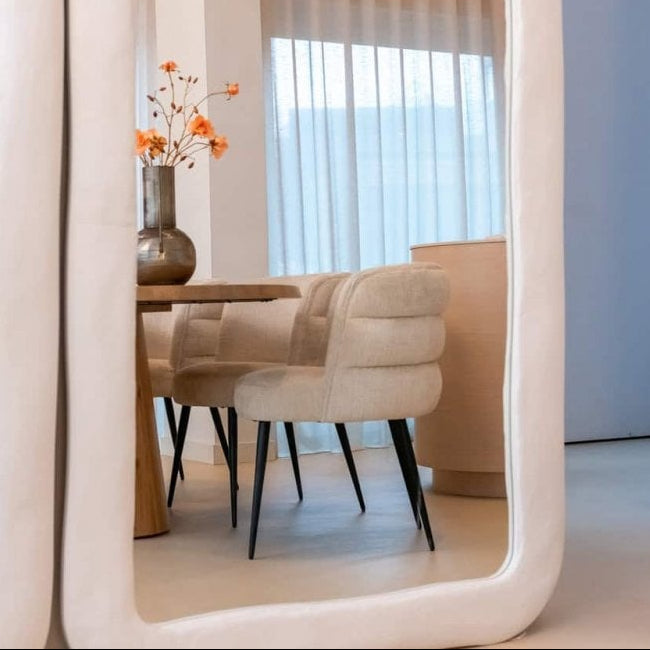 Fictus Faux Travertine Beige Dining Table - 240cm by Richmond Interiors