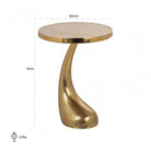 Dolphin Gold Side Table by Richmond Interiors