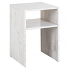 Moran Beige & White Marble Side Table by Richmond Interiors