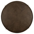 Zillon Brown Leather Coffee Table by Richmond Interiors