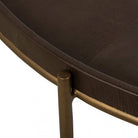 Zillon Brown Leather Coffee Table by Richmond Interiors