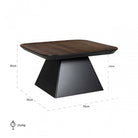 Bonvoy Brown Oak Veneer Coffee Table by Richmond Interiors