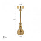 Presley Gold Candle Holder - Small by Richmond Interiors