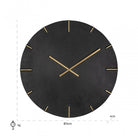 Bilal Black Gold Clock by Richmond Interiors