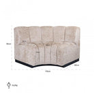 Hillpark Lovely Beige Dining Corner Bench by Richmond Interiors