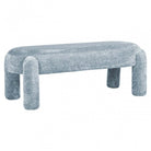 Holly Light Blue Chenille Bench by Richmond Interiors