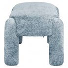 Holly Light Blue Chenille Bench by Richmond Interiors