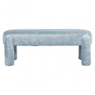 Holly Light Blue Chenille Bench by Richmond Interiors