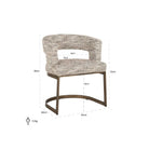 Ellis Trendy Natural Chair by Richmond Interiors