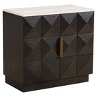 Claremont 2-Door Brown Oak & Travertine Sideboard by Richmond Interiors