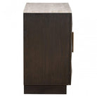 Claremont 2-Door Brown Oak & Travertine Sideboard by Richmond Interiors