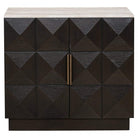 Claremont 2-Door Brown Oak & Travertine Sideboard by Richmond Interiors