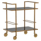 Xo Brushed Gold Drinks Trolley by Richmond Interiors