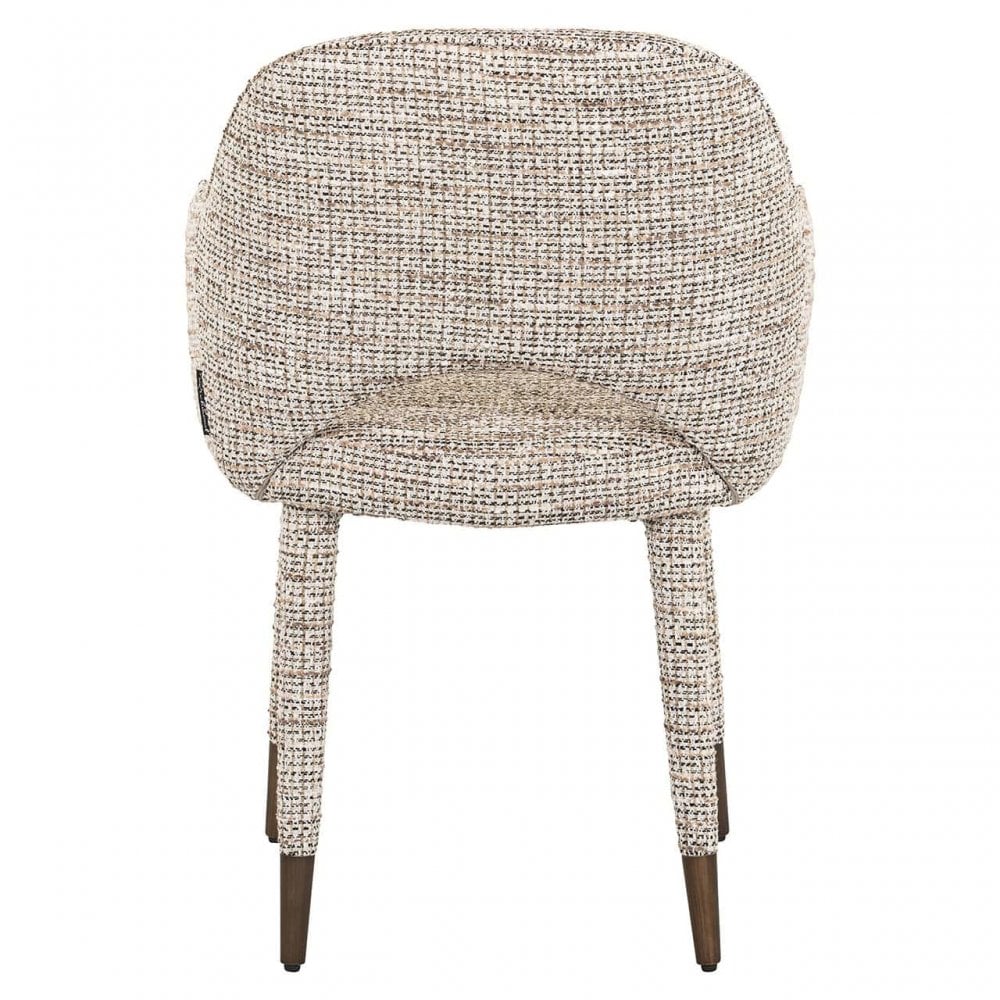 Donnatella Trendy Natural Woven Fabric Chair by Richmond Interiors