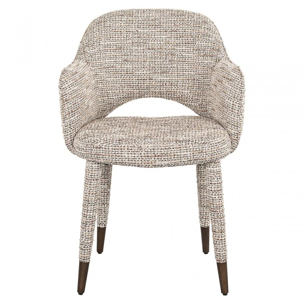 Donnatella Trendy Natural Woven Fabric Chair by Richmond Interiors