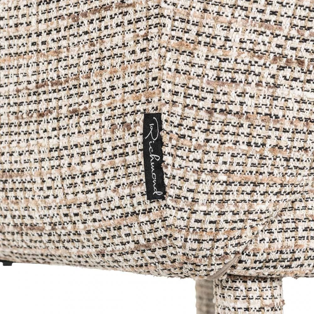 Donnatella Trendy Natural Woven Fabric Chair by Richmond Interiors