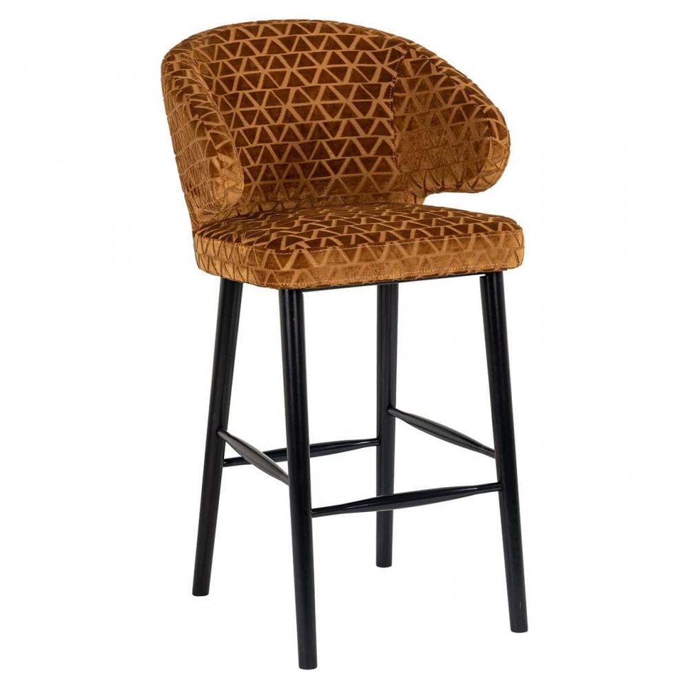 Indigo Gold Traingle Bar Stool by Richmond Interiors