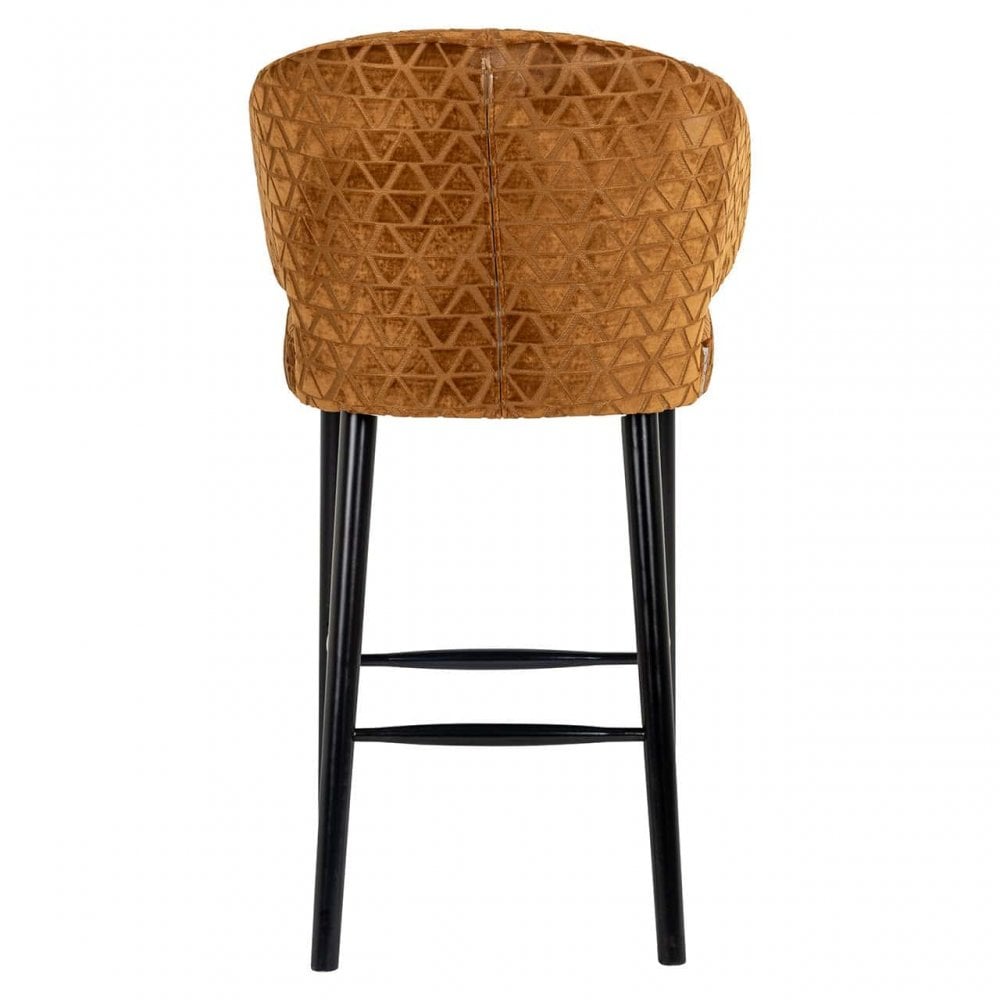 Indigo Gold Traingle Bar Stool by Richmond Interiors