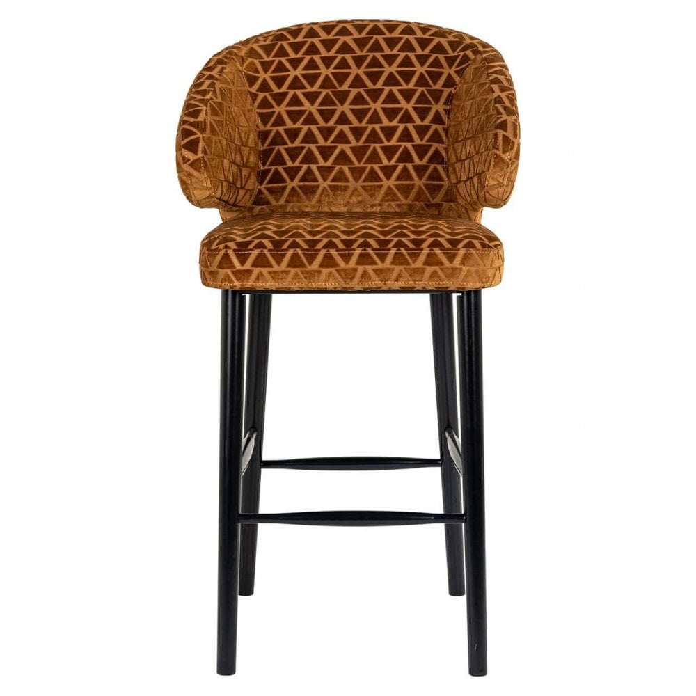 Indigo Gold Traingle Bar Stool by Richmond Interiors
