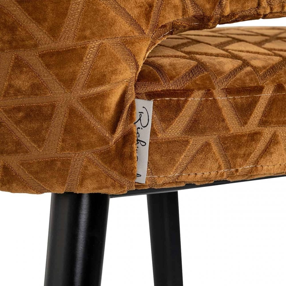 Indigo Gold Traingle Bar Stool by Richmond Interiors