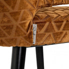 Indigo Gold Traingle Bar Stool by Richmond Interiors