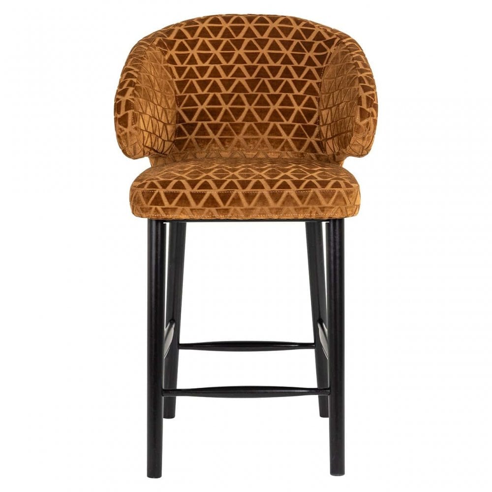 Indigo Gold Triangle Counter Stool by Richmond Interiors