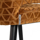 Indigo Gold Triangle Counter Stool by Richmond Interiors