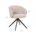 Olivia Natural Miami Swivel Chair by Richmond Interiors