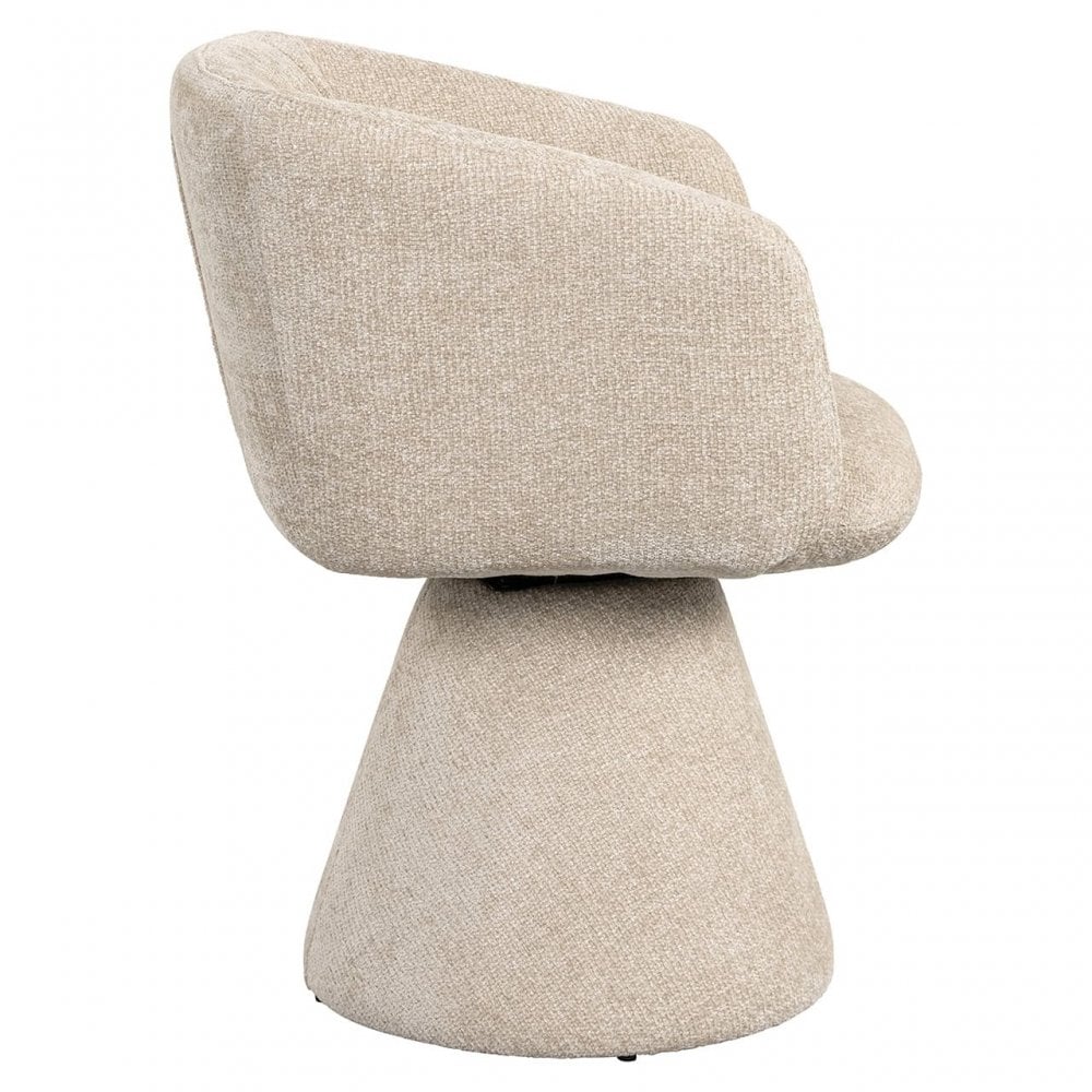 Madeline Unicorn Cream Swivel Chair by Richmond Interiors