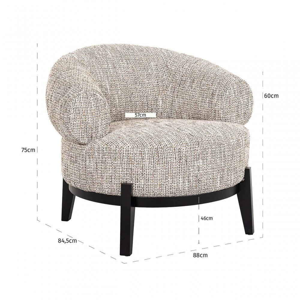 Montana Trendy Natural Lounge Chair by Richmond Interiors