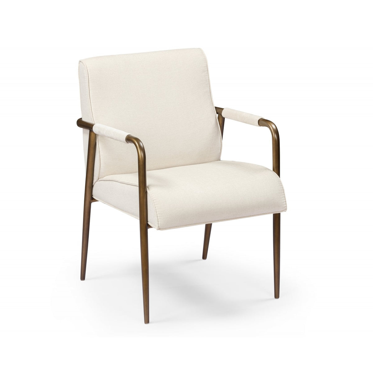 Campden Clay Fabric Armchair with Bronze Frame by D.I. Designs