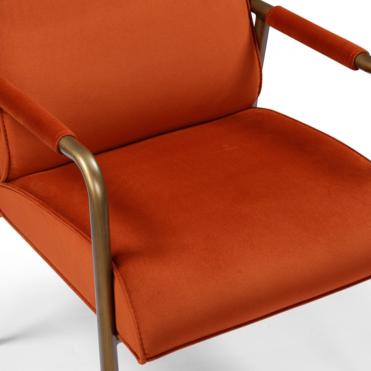 Campden Rust Orange Armchair by D.I. Designs