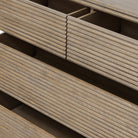 Wickham Ribbed Oak Wood Chest of Drawers by D.I. Designs