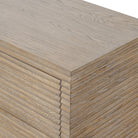 Wickham Ribbed Oak Wood Chest of Drawers by D.I. Designs