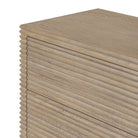 Wickham Ribbed Oak Wood Chest of Drawers by D.I. Designs