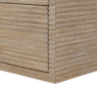 Wickham Ribbed Oak Wood Chest of Drawers by D.I. Designs
