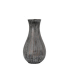 Enya Fluted Vase Small Antique Grey by Abode