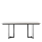 Everton Dining Table Black & White by Abode