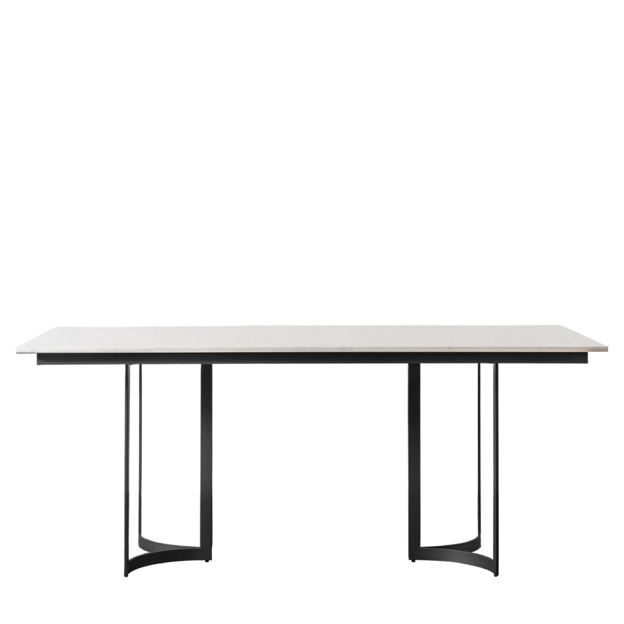 Everton Dining Table Black & White by Abode