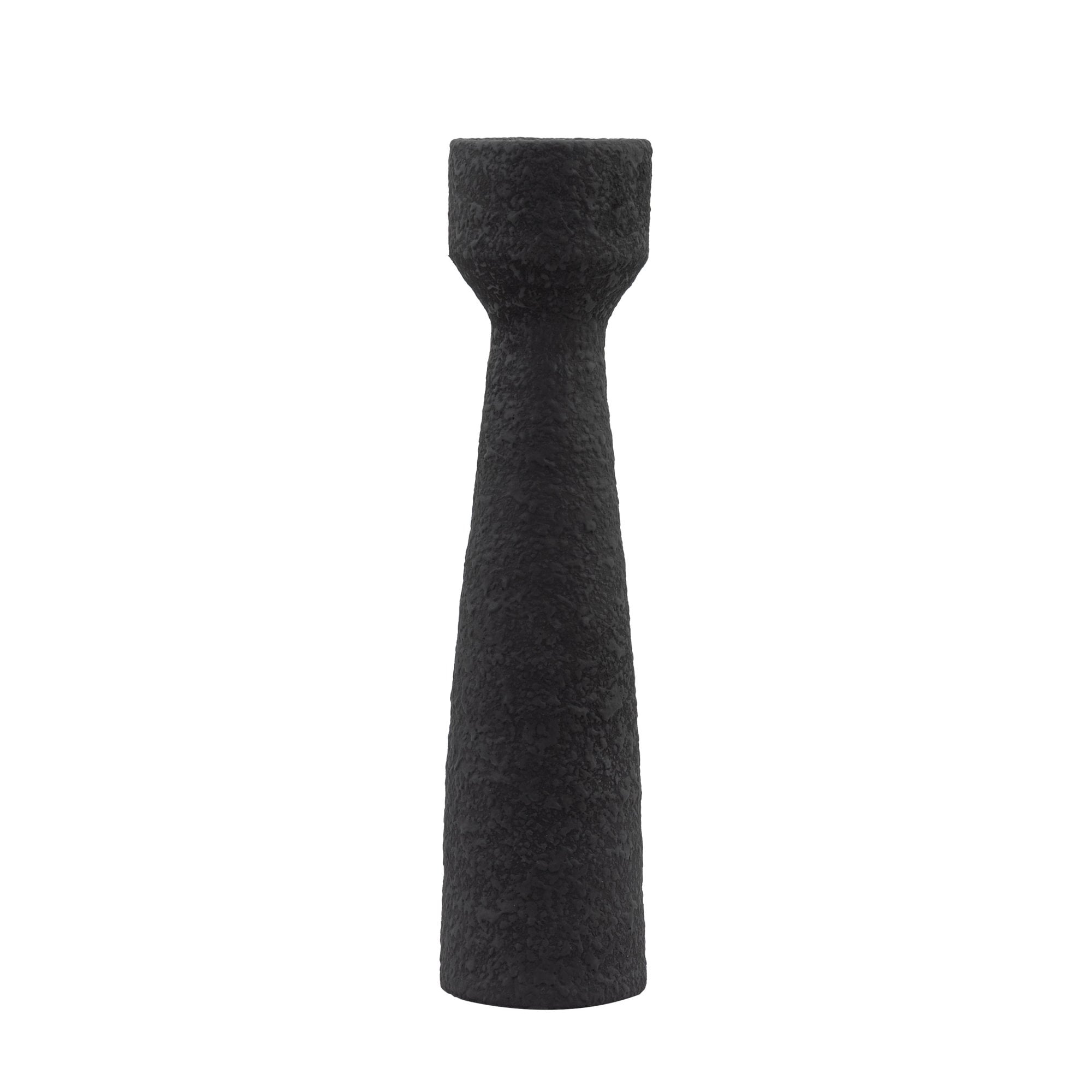 Luna Candlestick Small Black (Set of 2) by Abode