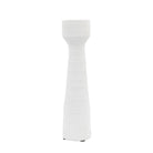 Luna Candlestick Small White (Set of 2) by Abode