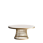 Pickford Champagne Metal & Marble Coffee Table by Abode