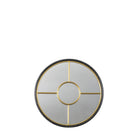 Rocca Small Round Mirror Gold by Abode