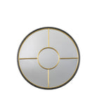 Rocca Large Round Mirror Gold by Abode